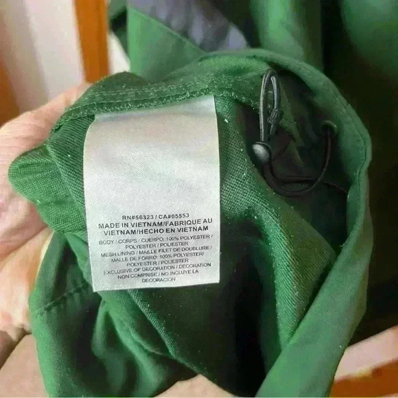 Nike Pullover 1/4 Zip Eagle Football Men XL Green Long Sleeve Kangaroo Pocket - Picture 6 of 8